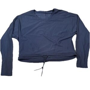 Lululemon Reach for the Run Top Fits Size 4 Mesh Activewear Long Sleeve Training